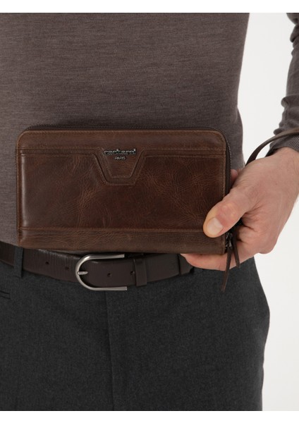 Erkek Kahverengi %100 Deri El Çantası 50316802-VR029