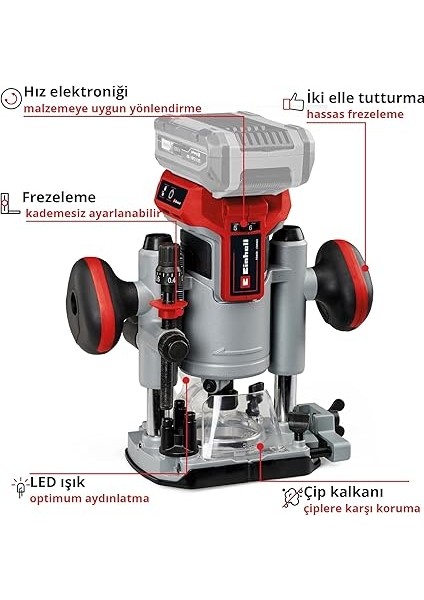 Professional Akülü Dik & Kenar Freze Seti Tp-Ro 18 Set Li Bl-Solo Power X-Change (18 V, Kömürsüz, Hassas Freze Derinliği Ayarı, Aksesuar ve Çanta Dahil, Akü Dahil Değildir) - 4350410 modelleri