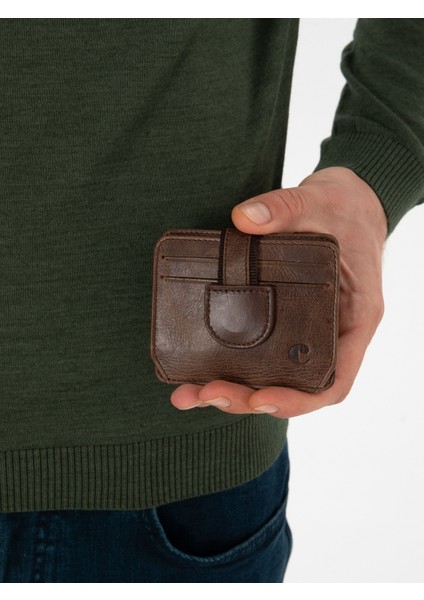 Erkek Kahverengi %100 Deri Cüzdan 50316876-VR029