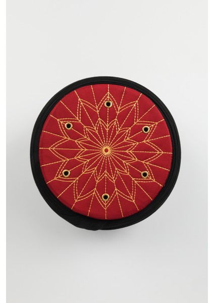 Talebe Sarığı - Siyah Kumaş - Bordo Takke - Yuvarlak Sarım - Kuş Gözü - 5 Metre fırsatları