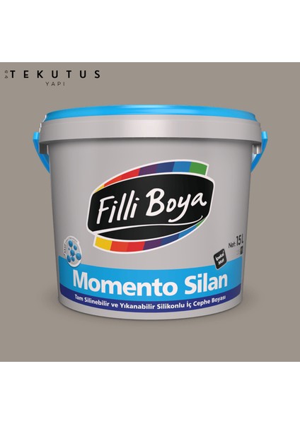 Momento Silan Silikonlu Iç Cephe Boyası 15 L Sofistike Gri