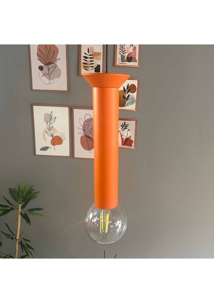 Mika Turuncu Tabak Sarkıt Avize Sarkıt Lamba Koridor Duvar Merdiven Antre Oturma Odası Avizeleri modelleri