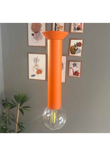 Mika Turuncu Tabak Sarkıt Avize Sarkıt Lamba Koridor Duvar Merdiven Antre Oturma Odası Avizeleri indirimleri