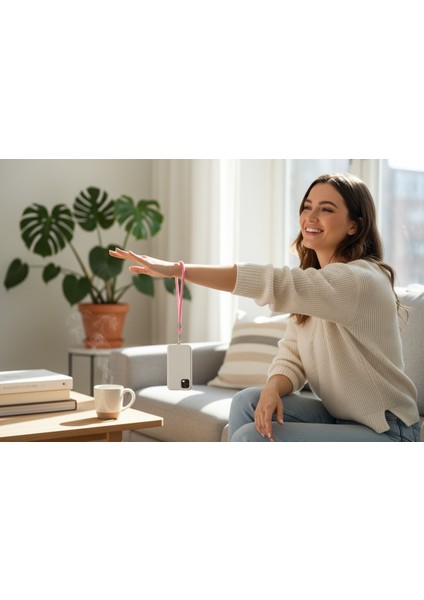 PEMBE PARACORD TELEFON EL ASKISI TÜM KILIFLARA UYUMLU fiyatları