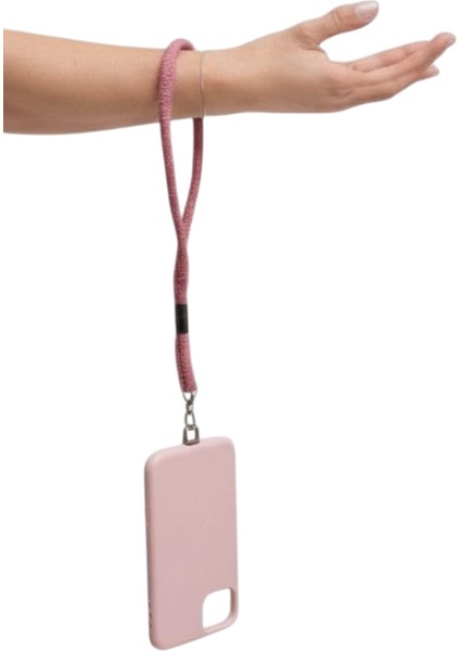 PEMBE PARACORD TELEFON EL ASKISI TÜM KILIFLARA UYUMLU indirimleri