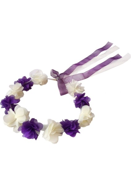 10'lu Yuvarlak Nedime Tacı Lazer Kesim Çiçekli Yuvarlak Nedime Tacı Kırmızı NOCOLOR-8973044E