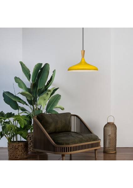 Açık Sarı Ahşap Huni Tekli Avize Sarkıt Salon Mutfak Cafe Butik Lamba Aydınlatma Avizeler fiyatları