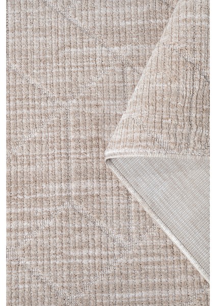 Yalın Bukle Salon Halısı Hav Vermez Mutfak Halısı Çocuk Odası Halısı Koridor 5579 Bej