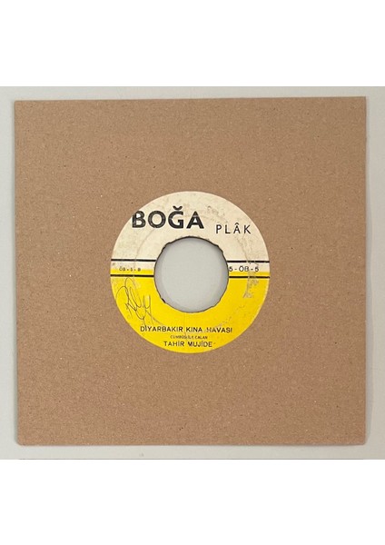 Tahir Müjde Diyarbakır Halayı - Diyarbakır Kına Havası 45 Lik Lp Plak (Orjinal Döem Baskı Plak)