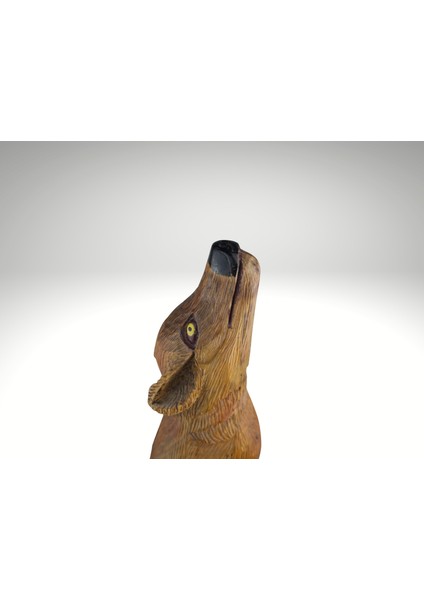 🐺 El Yapımı Ahşap Oyma Uluyan Kurt Figürü - Doğanın Gücü Evinizde indirimleri