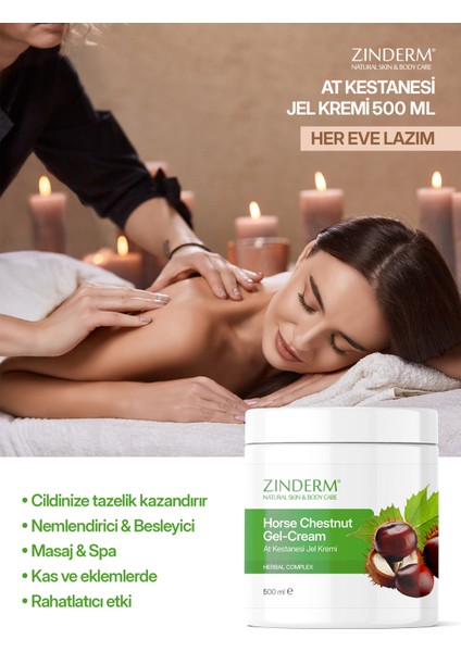 At Kestanesi Jeli, Masaj Kremi 500 Ml( 4 Adet x 500 ml )