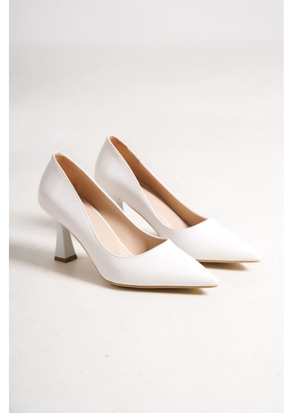 Modaserdem Alexandra Kadın Beyaz Stiletto