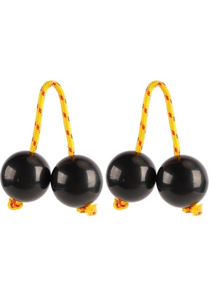 2 Adet Afrika Ritmik Top Ayarlanabilir Afrika Ritmik Shaker Topu Kashaka Shaker Enstrüman Siyah Eğlence Için