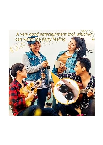 2 Adet Afrika Ritmik Top Ayarlanabilir Afrika Ritmik Shaker Topu Kashaka Shaker Enstrüman Siyah Eğlence Için fırsatları