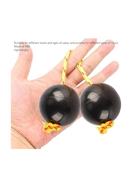 2 Adet Afrika Ritmik Top Ayarlanabilir Afrika Ritmik Shaker Topu Kashaka Shaker Enstrüman Siyah Eğlence Için indirimleri