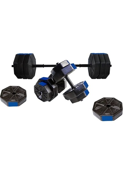 Spor 100 kg Düz Bar (150 Cm) Dambıl Dumbell Ağırlık Halter Seti Mavi Kapaklı fiyatları
