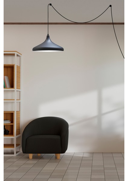 Champion Fişe Takılabilir Tekli Avize Sarkıt Salon Mutfak Ofis Oturma Odası Aydınlatma Sarkıt Lamba