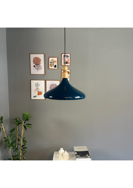 Deniz Yeşili Tekli Avize Kalın Ahşap Boncuk Sarkıt Salon Mutfak Pastane Lamba Aydınlatma Avizeler indirimleri