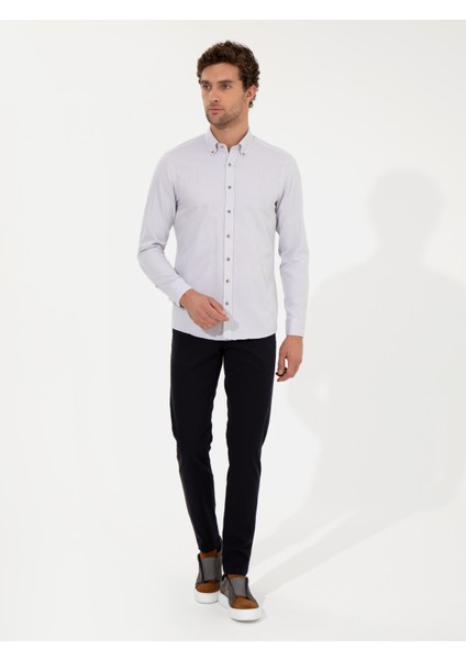 Erkek Bej Slim Fit Uzun Kollu Gömlek 50250841-VR011 fiyatları