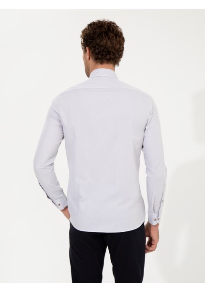 Erkek Bej Slim Fit Uzun Kollu Gömlek 50250841-VR011 indirimleri