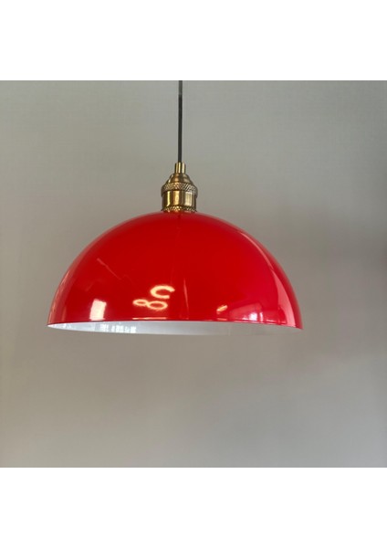 Yimpi Kırmızı Avize Tekli Sarkıt Lale Başlık Salon Mutfak Kuaför Lamba Dekoratif Aydınlatma Pastane modelleri