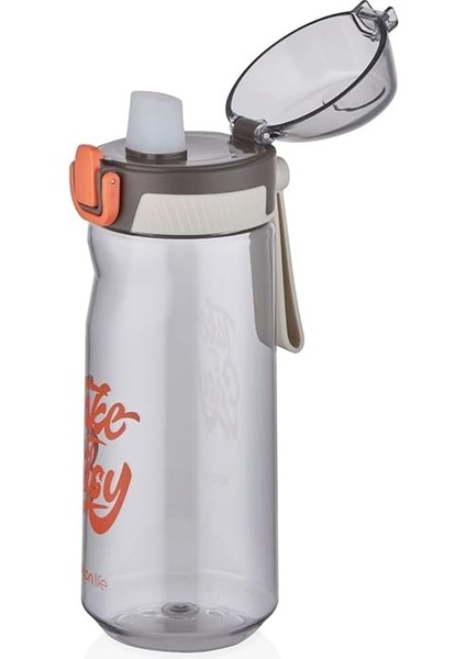 660ML Desenli Rahat Içim Polikarbon Matara (Gri) fiyatları