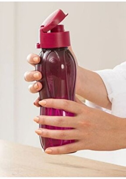 Kapaklı Su Şişesi 750 ml Mor Renkli BPA İçermeyen Hafif Matara fırsatları