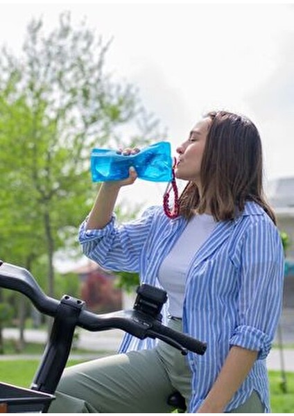 Aquatic Suco 2.0 Katlanabilir Matara 600 ml Hafif ve Dayanıklı Mavi Renk indirimleri