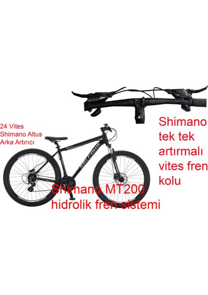 Ng Team 200 27HD 16 Kadro 24 Vites Hidrolik Disk Fren Dağ Bisikleti (155 ile 175 cm Arası Boy) modelleri