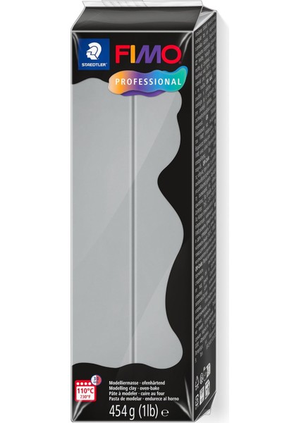 804180 Fimo Professional Modelleme Kili 454 Gr. Yunus Gri