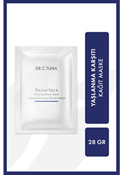 Dr.c.tuna Resurface Kağıt Maske Kırışıklık Önleyici Özellikte 1 Adet fiyatları