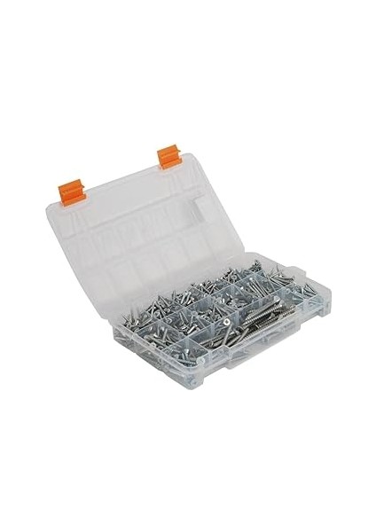 All Essential Fasteners Netzerkoz 555 Parça Vida 12 Çeşit Sunta Vidası Seti - Organizerlı Vida Seti modelleri