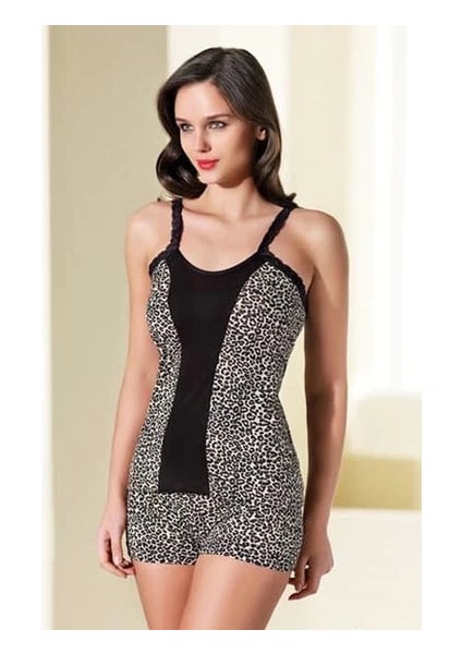 Şahinler Bayan Leopar Şortlu Takımı B159