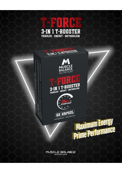 T-Force Testo Booster 60 Kapsül - 24 Saat Etki modelleri