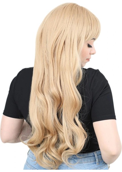 Kahküllü Uzun Dalgalı Fiber Sentetik Peruk - Balköpüğü modelleri
