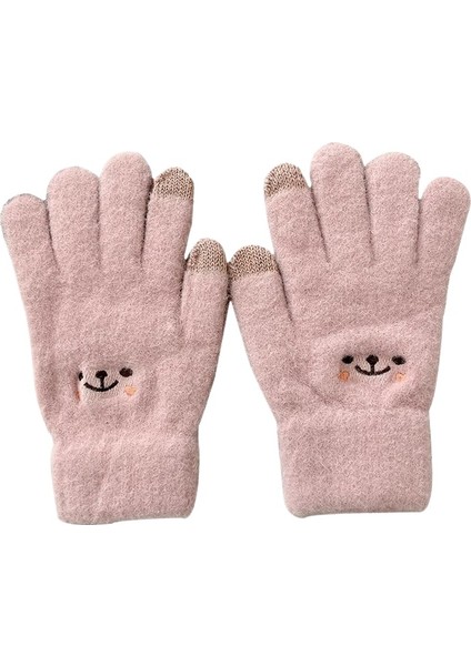 Sıcak Eldiven Kadın Sonbahar ve Kış Sevimli Spor Açık Bisiklet Peluş Eldiven (Yurt Dışından)