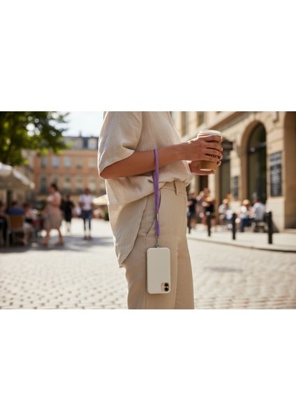 LİLA MOR PARACORD TELEFON EL ASKISI TÜM KILIFLARA UYUMLU