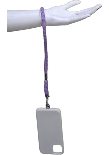 LİLA MOR PARACORD TELEFON EL ASKISI TÜM KILIFLARA UYUMLU