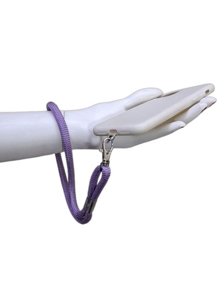 LİLA MOR PARACORD TELEFON EL ASKISI TÜM KILIFLARA UYUMLU