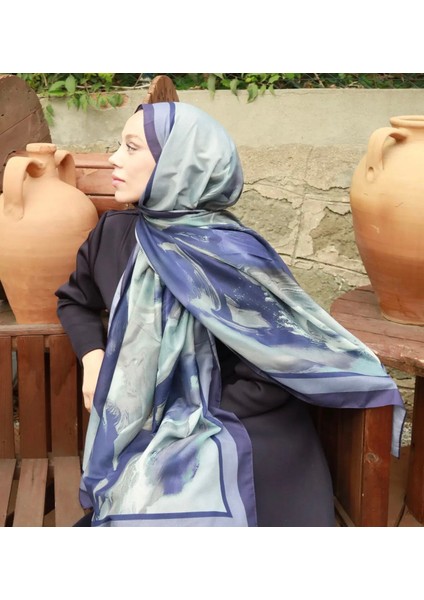 Punch Desen Lina Şal Mor