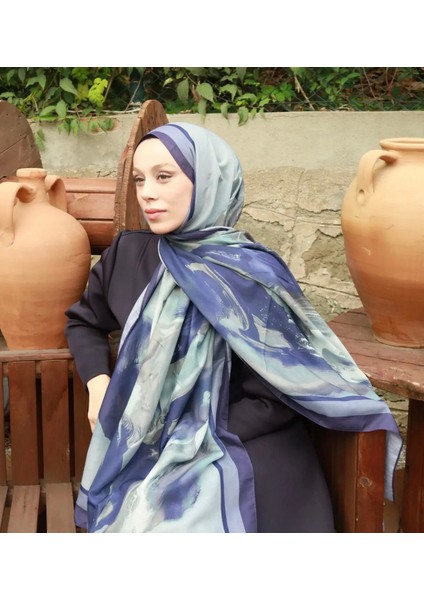 Punch Desen Lina Şal Mor fiyatları