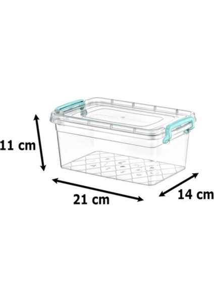Plastik Kutu Kapaklı Taşıma Saplı Saklama Kabı 3.5 Litre 3lü Set fiyatları
