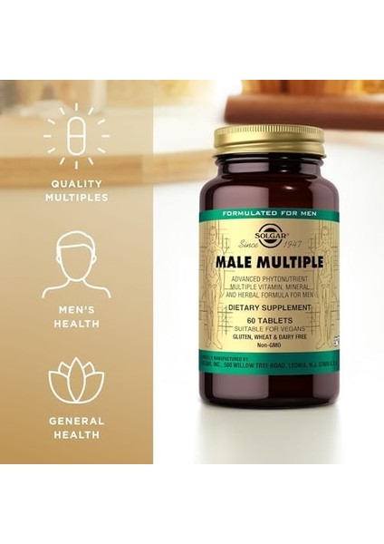 Solgar Male Multiple 60 1 Paket(1 x 1 Stück) modelleri