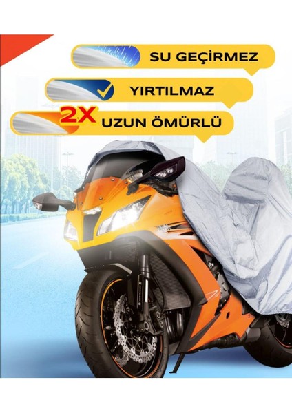 Dorado Corvus Branda (Arka Çanta Uyumlu) Motosiket Brandası (Gri Renk) Motor Örtüsü Çadır Su Geçirmez Motosiklet Kılıfı Motor Brandası fırsatları