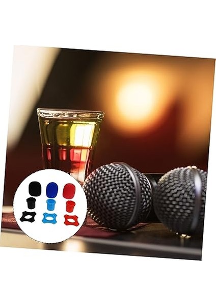 18ADET Mikrofon Kiti Kaymaz Yüzükler ve Sünger Kapaklar ile Dayanıklı Araçları modelleri