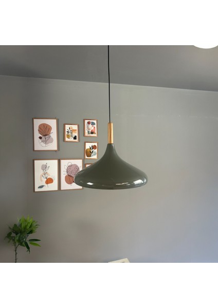 Antrasit Champion Ahşap Başlık Tekli Avize Sarkıt Salon Mutfak Cafe Butik Lamba Aydınlatma Avizeler fiyatları