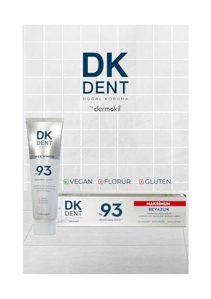 Dkdent Yüzde Doksan Üç Maximum Beyazlık Diş Macunu 75 ml