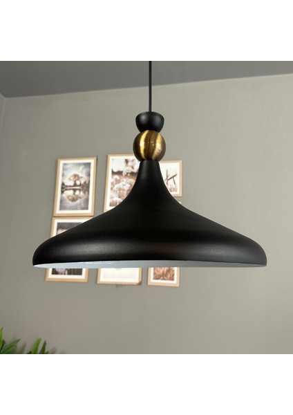 Champion Siyah Eskitme Şapka Başlık Tekli Avize Sarkıt Salon Mutfak Cafe Butik Aydınlatma Avizeler fırsatları