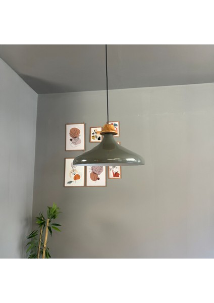 Antrasit Tekli Avize Kalın Ahşap Boncuk Sarkıt Salon Mutfak Pastane Lamba Aydınlatma Avizeler modelleri