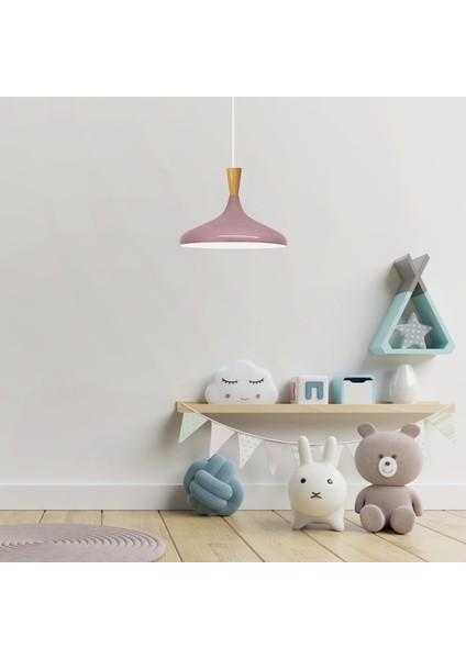 Champion Lila Ahşap Huni Tekli Avize Sarkıt Salon Mutfak Cafe Butik Lamba Aydınlatma Avizeler fiyatları